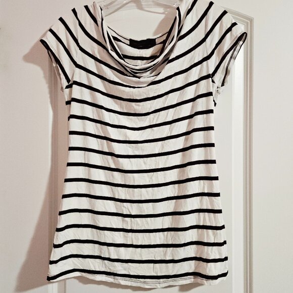 The Limited Striped White & Purple Short Sleeve Tee - Picture 1 of 6